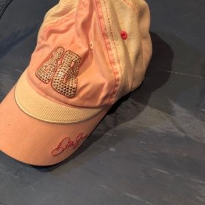 Pink 88 nascar hat with silver studs